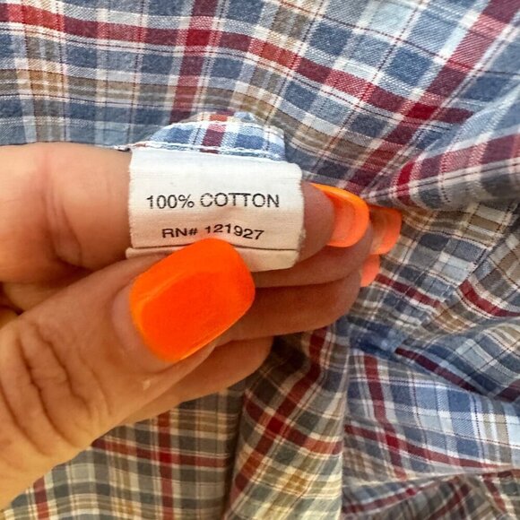 Johnnie-O‎ Shirt Men's Plaid Long Sleeve Button-Up Casual Size Large - Picture 8 of 10